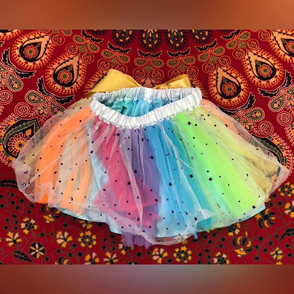 Colorful Rainbow Tulle Skirt